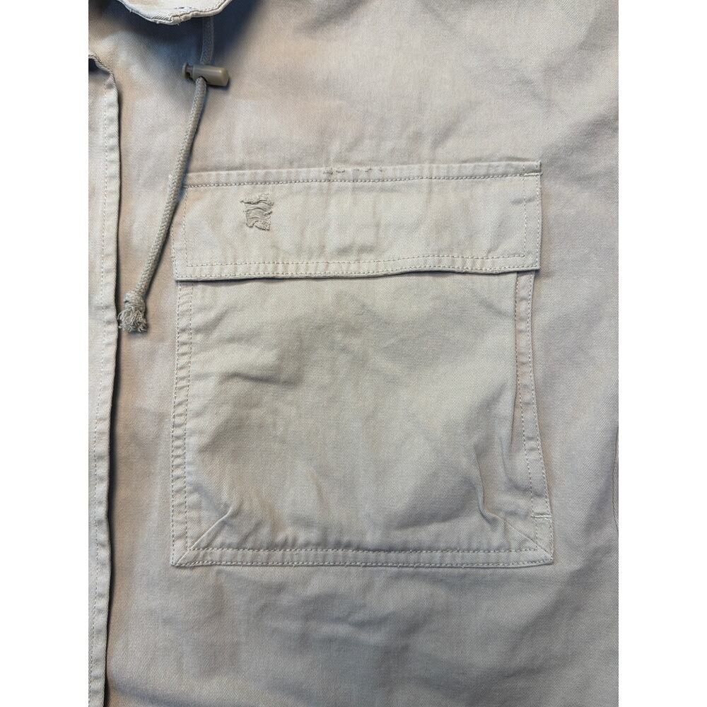 BKE Boxy Collard Cropped Utility Jacket NWT Beige Women’s Med - Picture 6 of 11